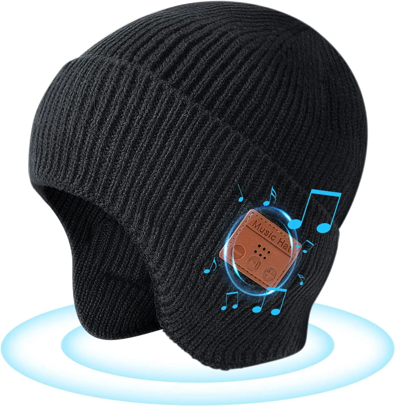 Earphone Music Hat  Wireless Music Player Beanie Hats with Headphone Stereo Speakers Microphone