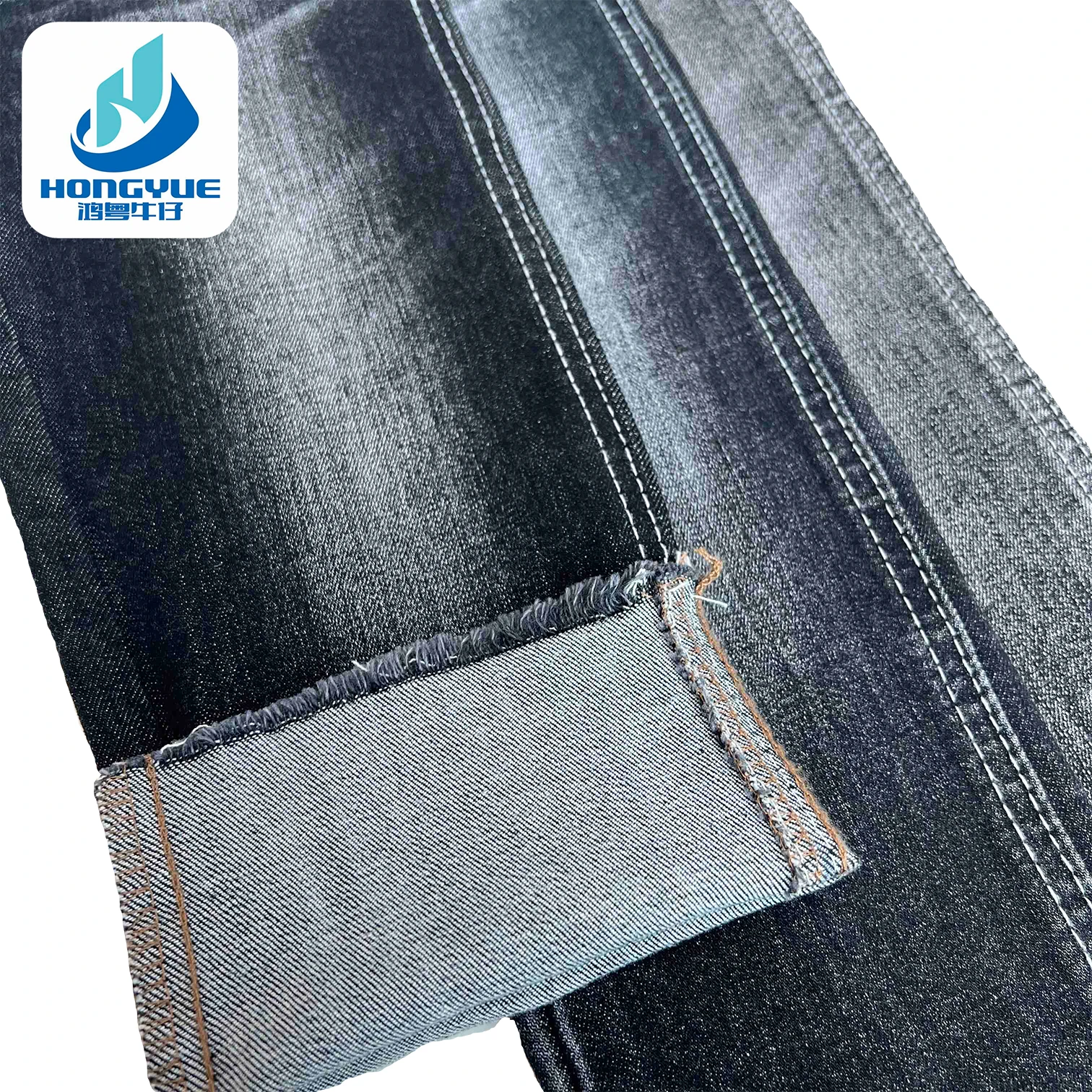 Wholesale Price Premium Quality Stretchable Colourful Jeans Material Fabric 9.5oz Blue Color With Ring Slub Denim Fabric