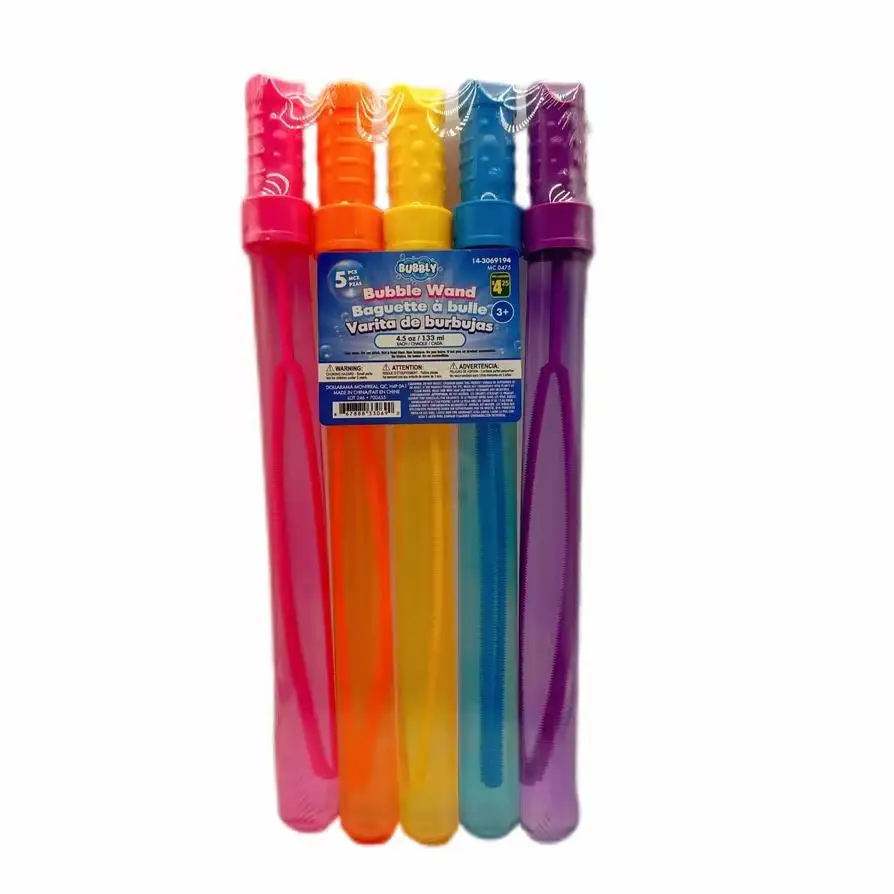 Hot Sale Wholesale 5pcs Outdoor Sports Toy Kids Colourful Bubbles Pipes Toys Sword Bubble Wand