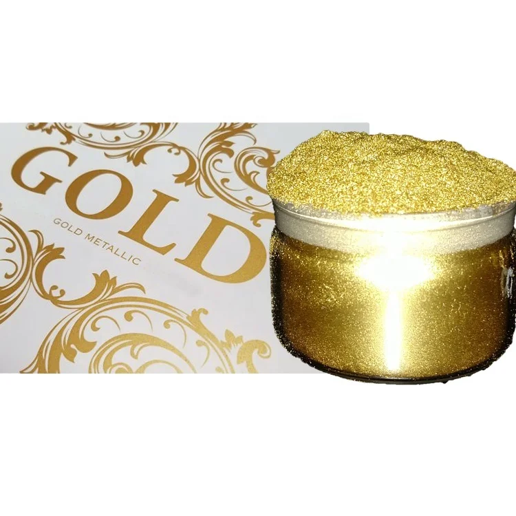 Bronze metallic pigment rich gold metallic gold powder coating gravure printing