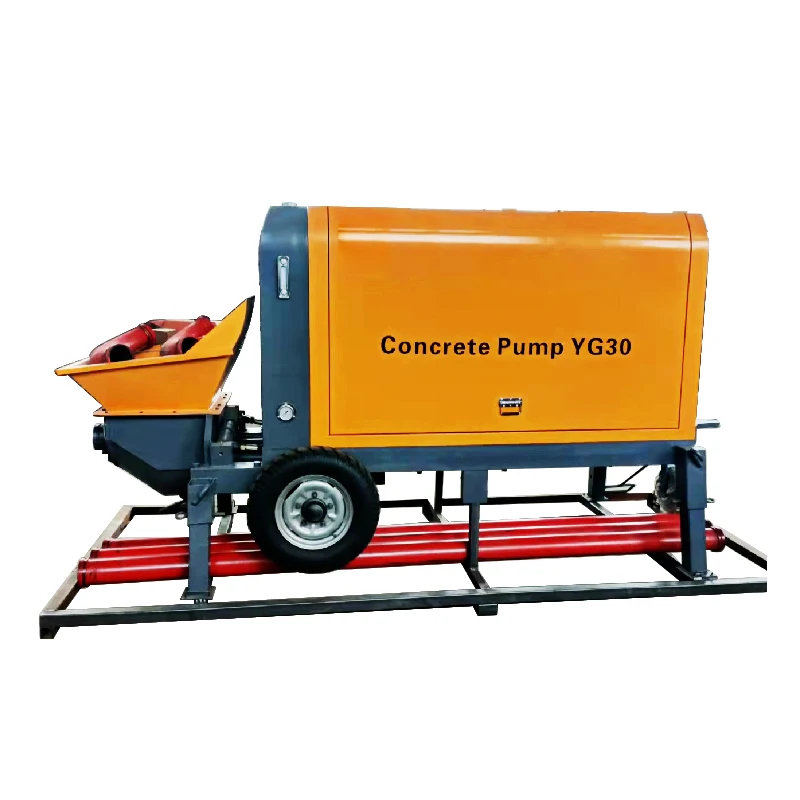 20m3\/h Diesel Engine Concrete Line Pump,Trailer Mounted Concrete Pump Concrete Mixer and Pump