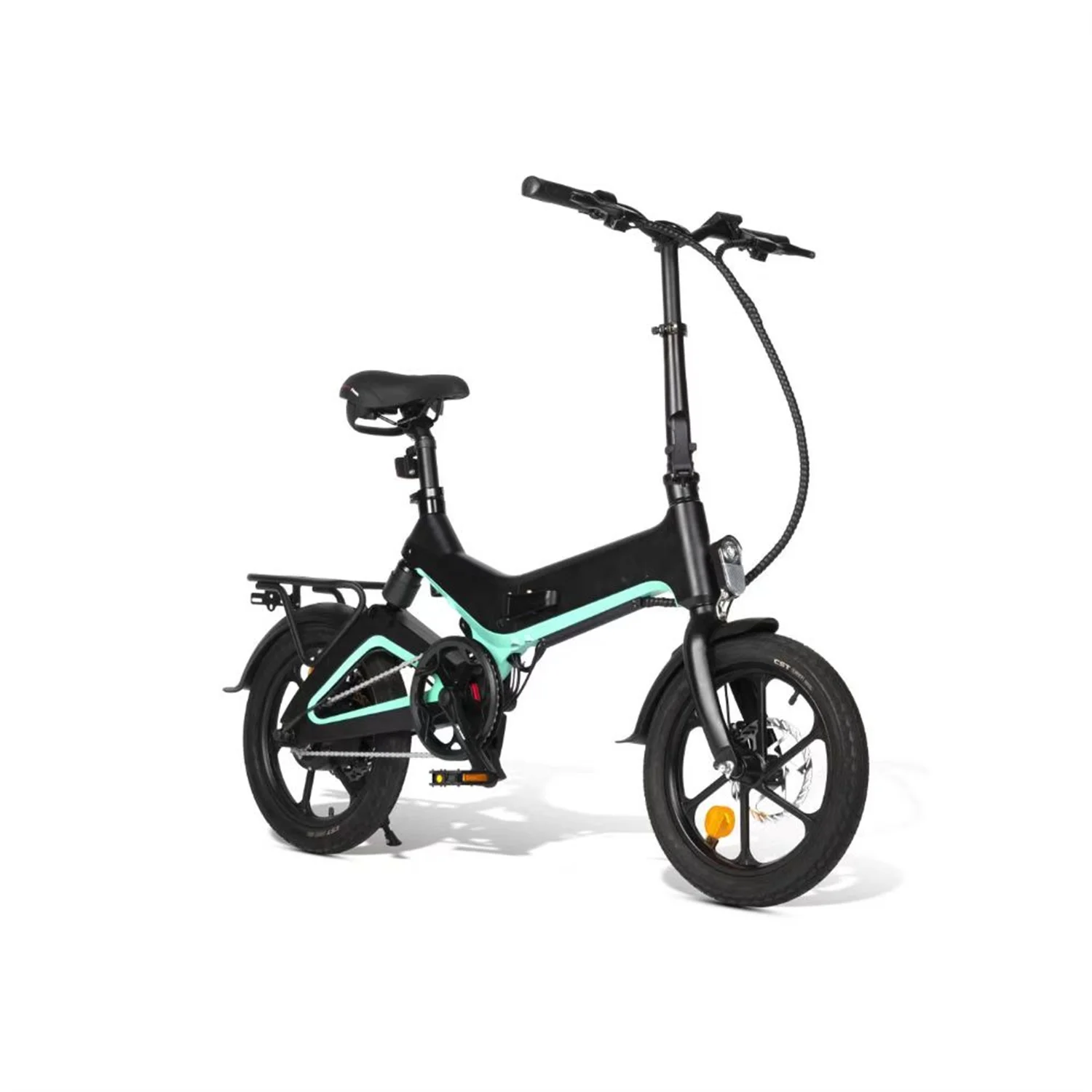 Magnesium Alloy Casting Foldable Frame 350W 36V E Bike Fat Tire Electric Bicycle