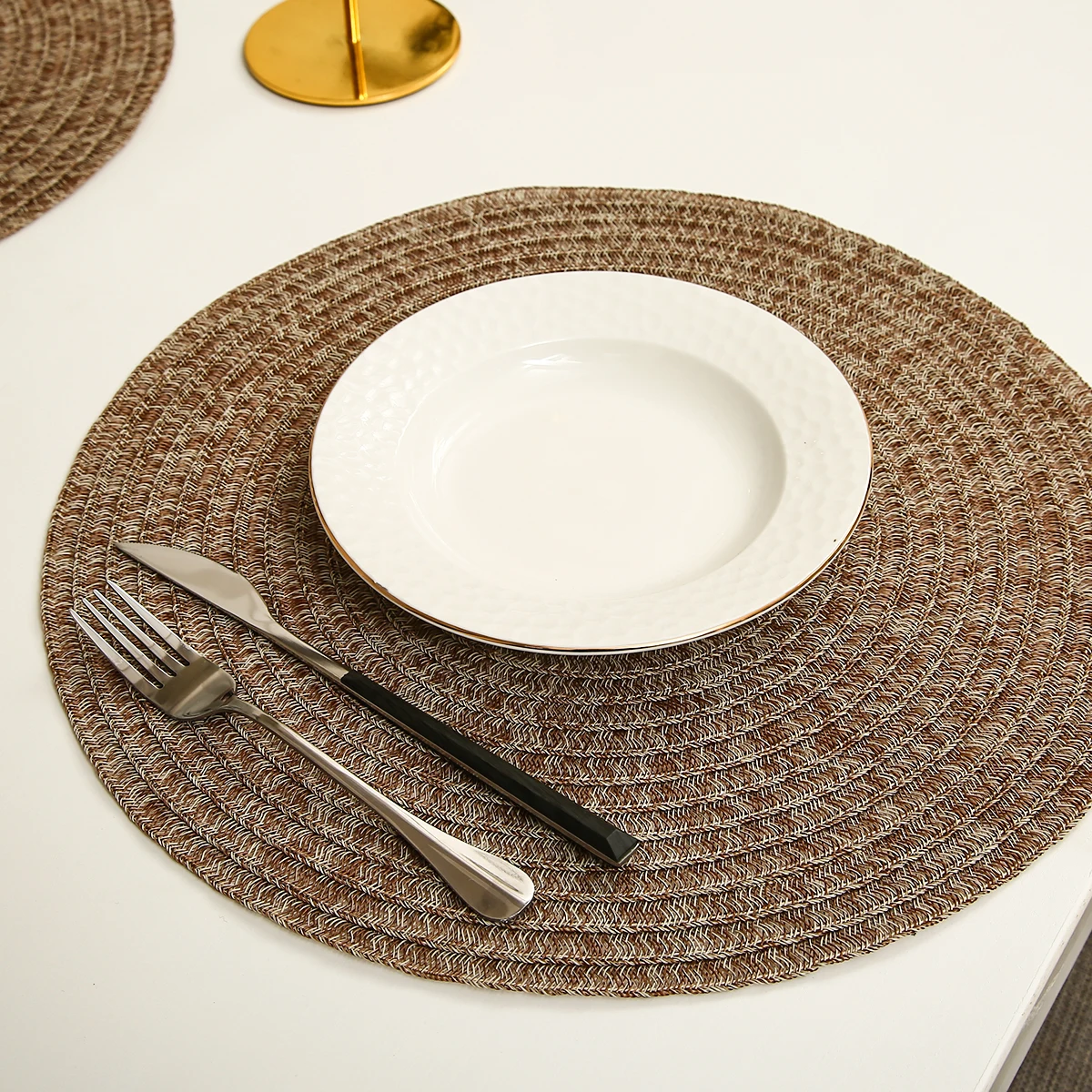 Custom washable placemats, environmentally friendly placemats, woven placemats can be OEM