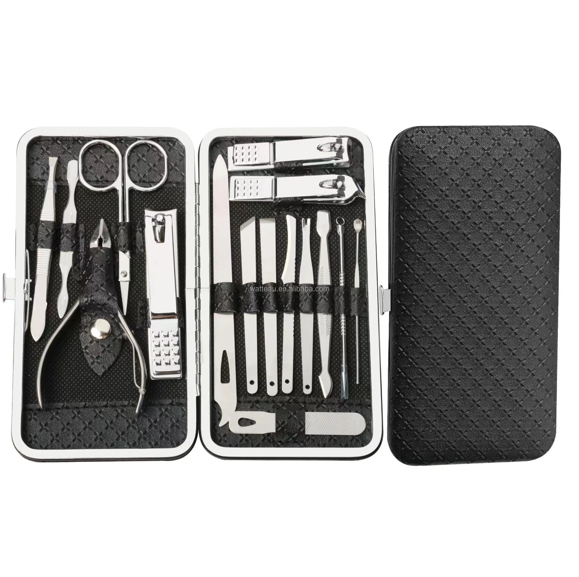 19 pieces Manicure Pedicure Set 19Pcs Manicure Set Cuticle Dead Skin Nail Clippers Set Toe Nail Cutter Tool Kit