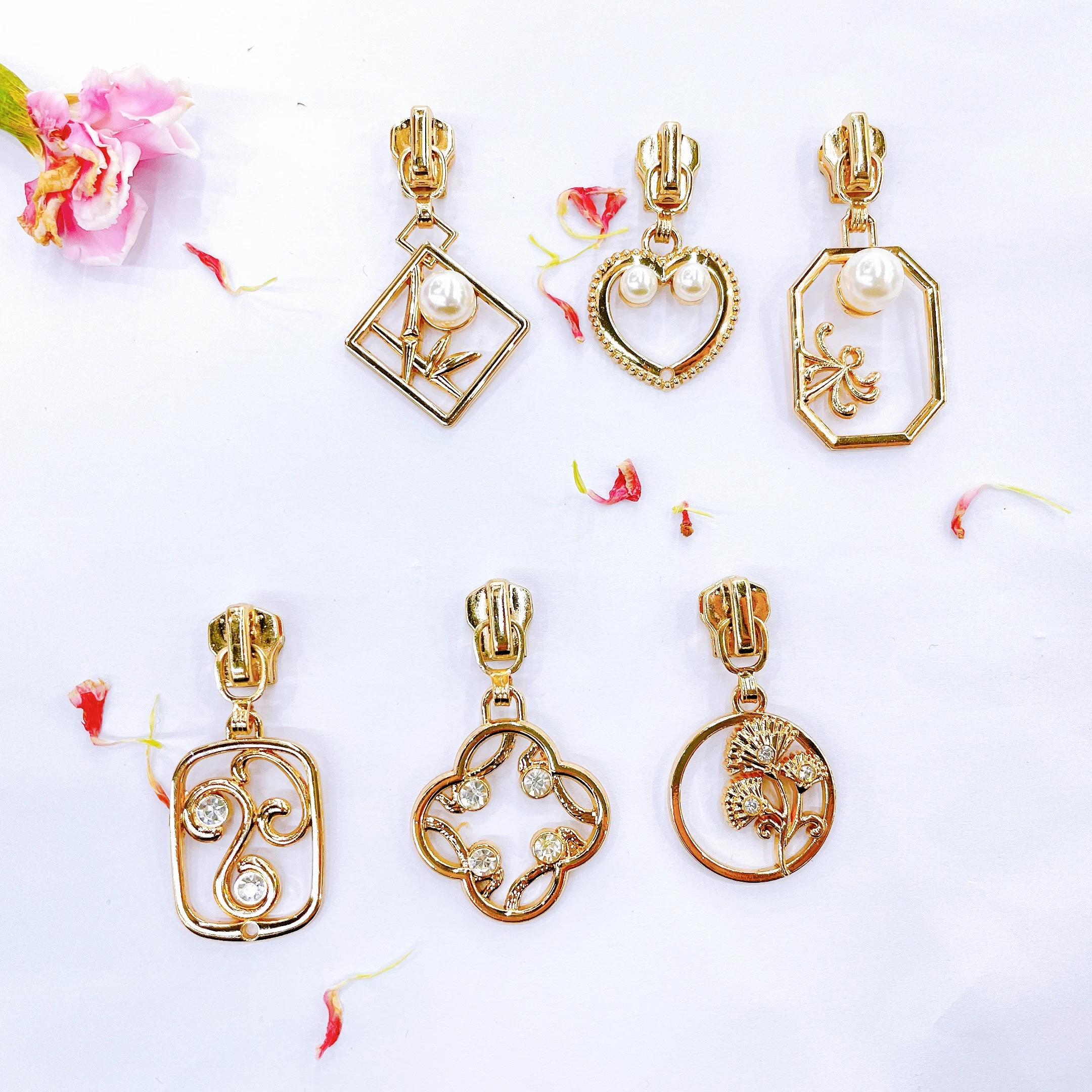 Высококачественный пользовательский металлический съемник на молнии для