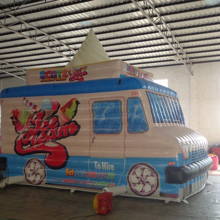 Portable inflatable concession tent inflatable ice cream booth Dining car tent for advertising promotion