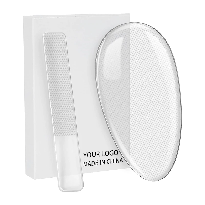 Wholesale Custom Stable Quality Glass Pedicure Kit foot File Various Shapes Nano Foot File With Custom Package