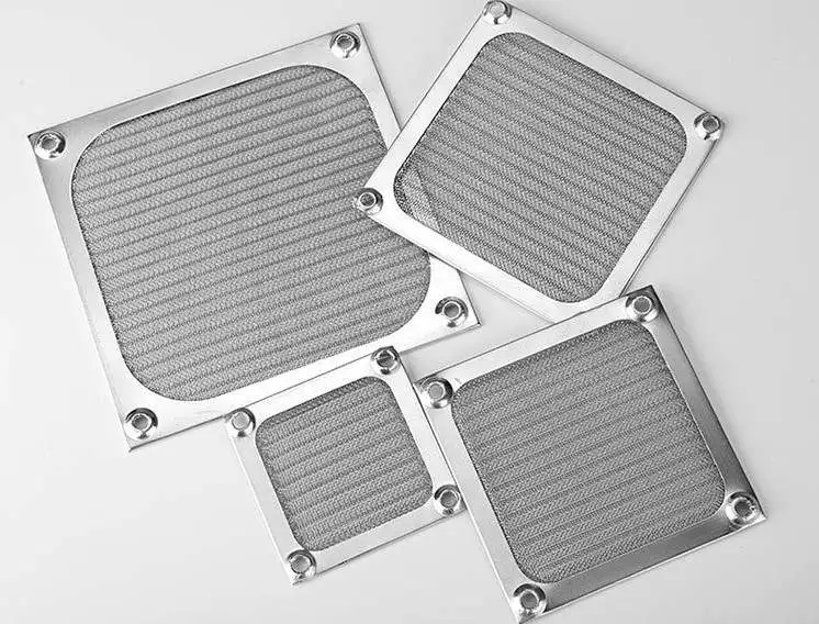 120mm Aluminum Sliver  color  Dust Proof Mesh Filter Net Guard 120*120mm