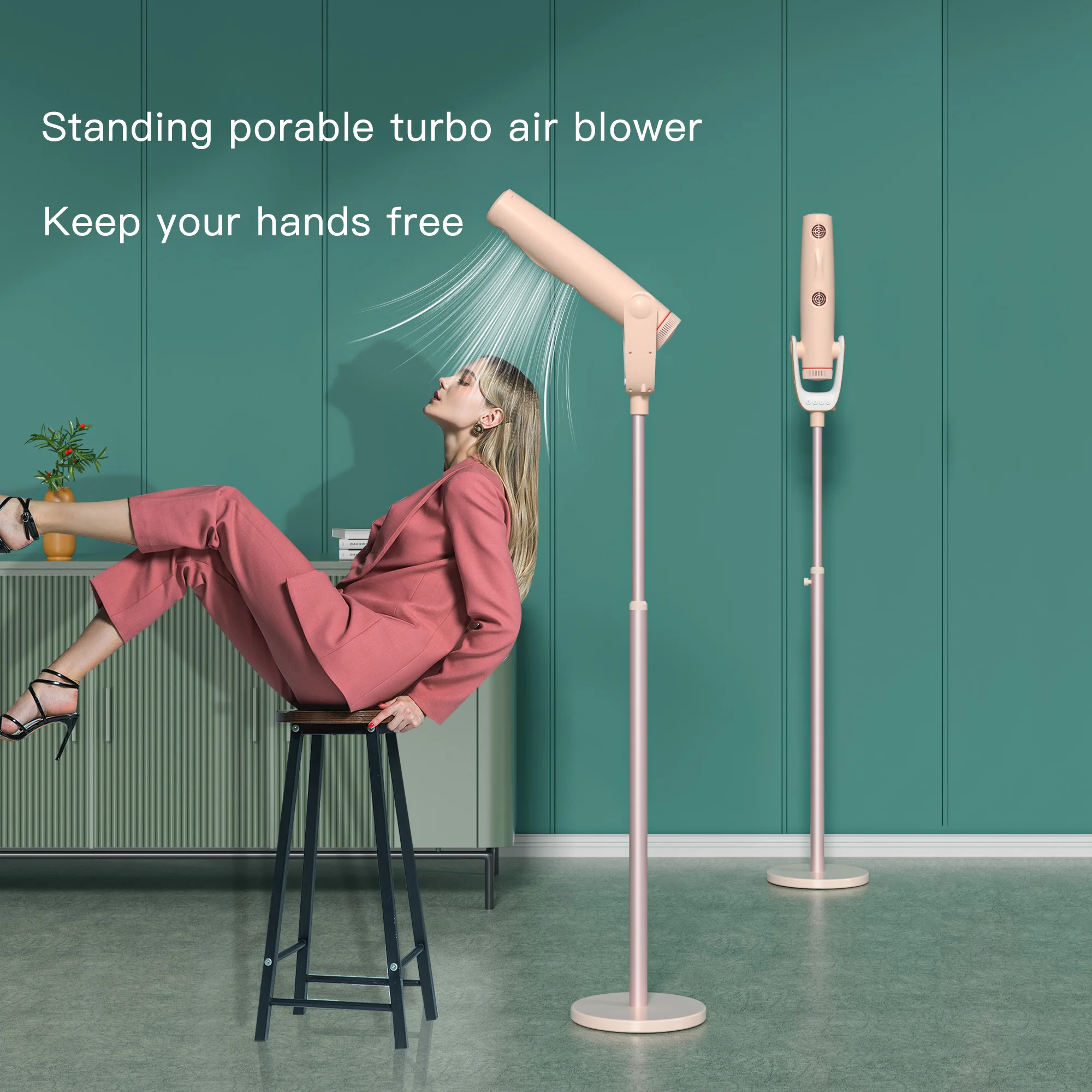 CHJ-X10 EXW Price Solon Powerful AC Motor Max Hair Blower Negative Ionic Blow Dryer Professional Standing Hair Dryer