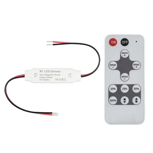 Мини-радиочастотный 12-клавишный монохромный низковольтный светодиодный светильник со световой полоской диммер контроллер беспроводной пульт дистанционного управления