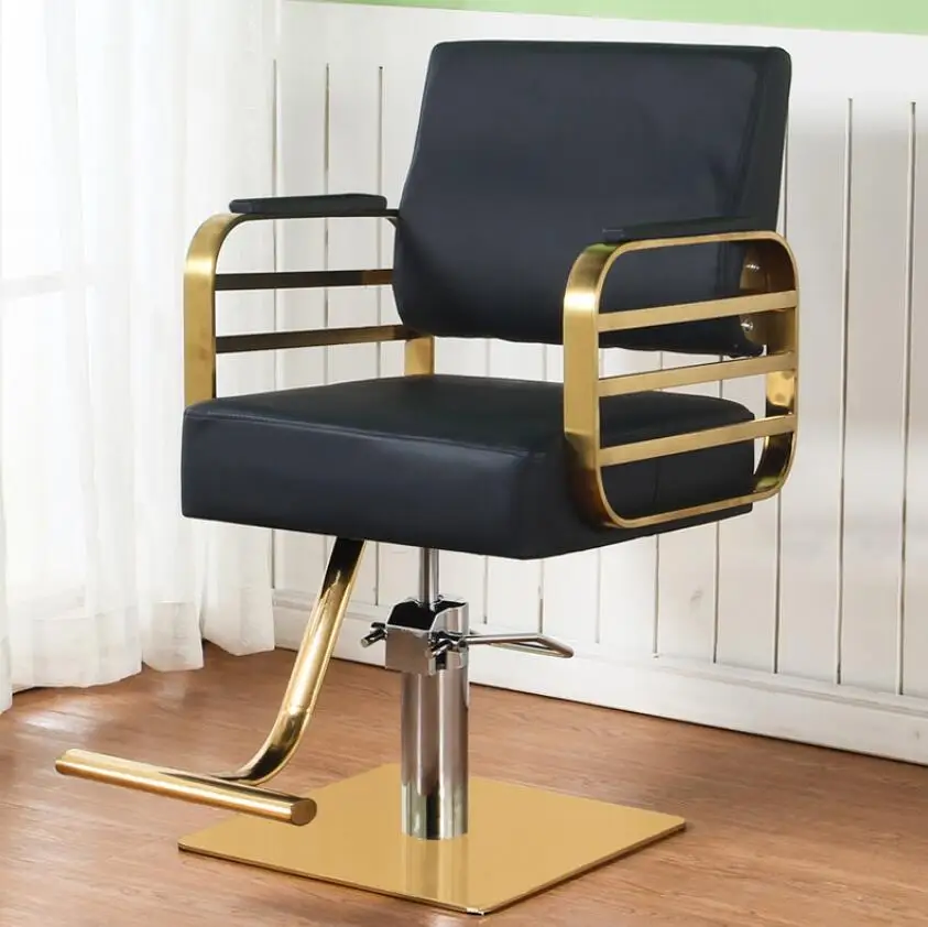 Antique barber chairs used hair salon furniture styling chairs with footrest