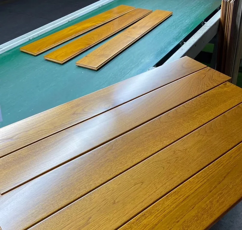 Pure solid teak wood flooring 100% solid wood flooring  High-quality solid wood