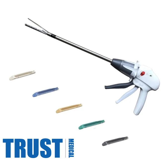 Высокопроизводительный полный набор одноразового линейного резака степлера с 5 шт. картриджей