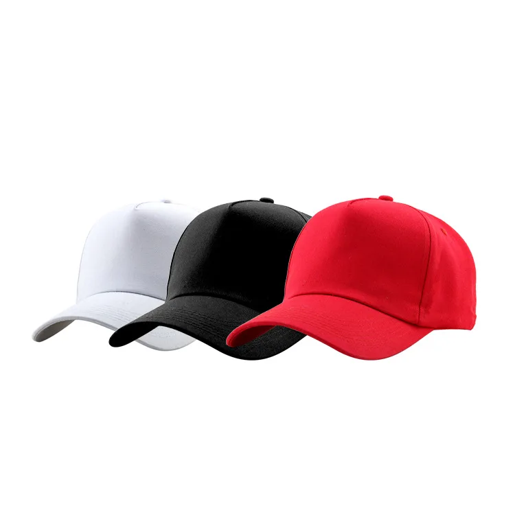 
High Quality Custom 5 Panels Cotton Polyester Baseball Cap For Men and Women 