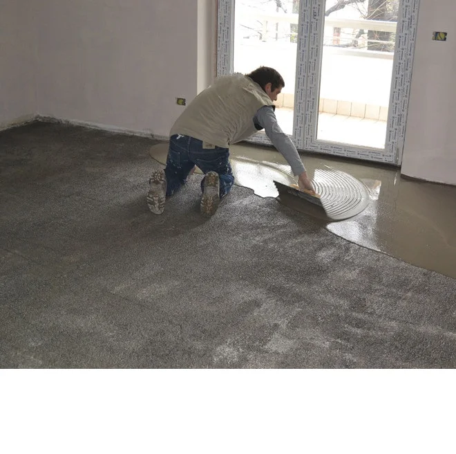 highly fluid Self-Levelling Grey for subfloor materials