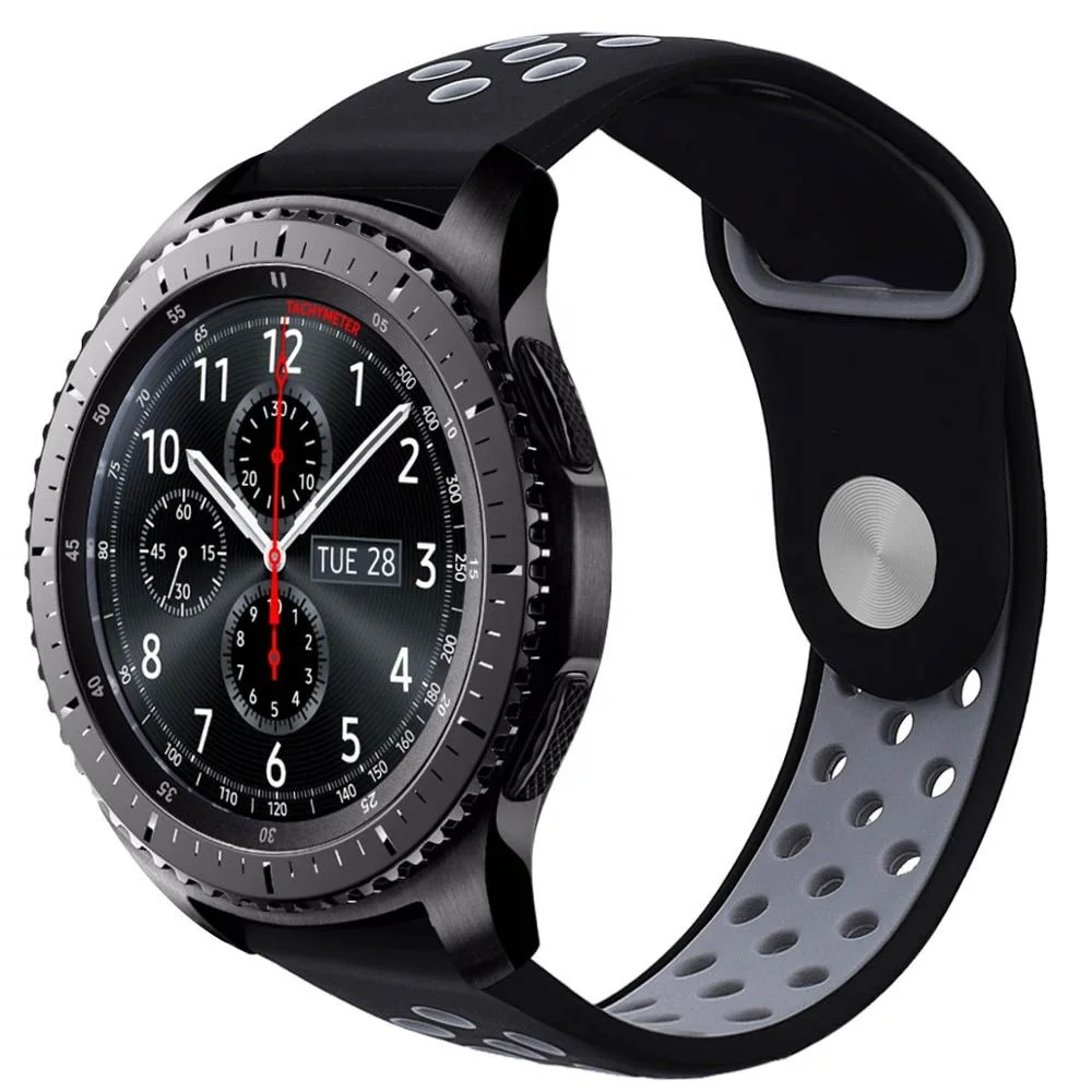 Fashionable sport silicone watch Band strap For Samsung Gear S3 wrist bracelet 22mm