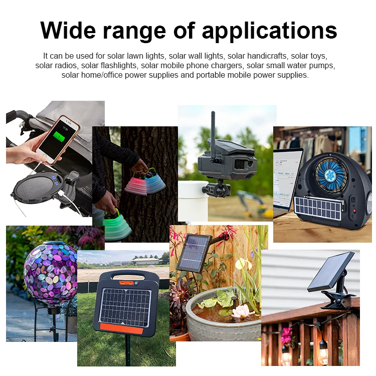 9V 4W Monocrystalline Mini Epoxy Resin Encapsulation Solar Cells Solar Panel Kit Set For Home