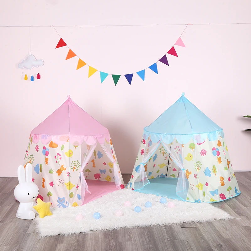 Phthalate Free Children Play Tent Polyester Fabric Kids Play House Tent for Girls Boys