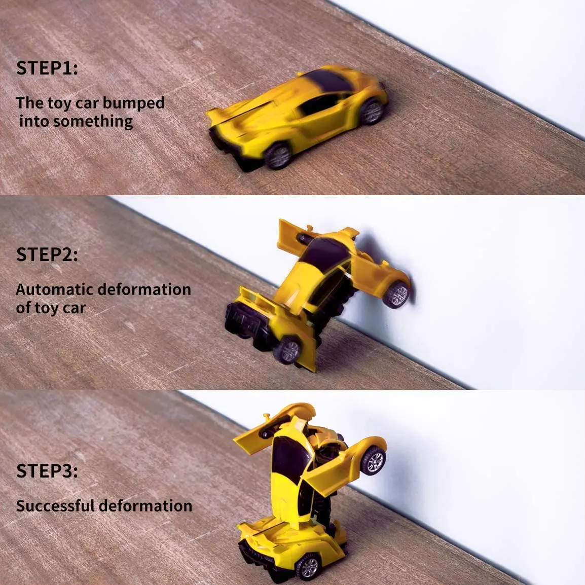 New One-key Deformation Car Toys Automatic Transform Robot Plastic Model Funny Diecasts Toy Boys Amazing Gifts