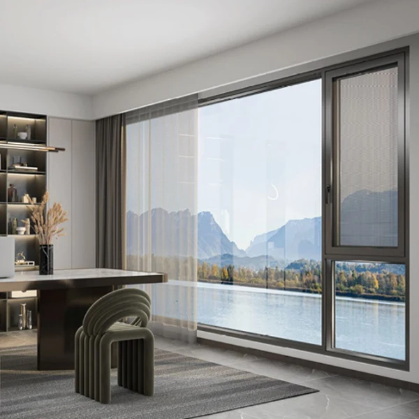 JBDhome Smart Home DesignWindows Hurricane Impact Glass Windows Thermally Insulated High Quality Aluminum Casement Windows