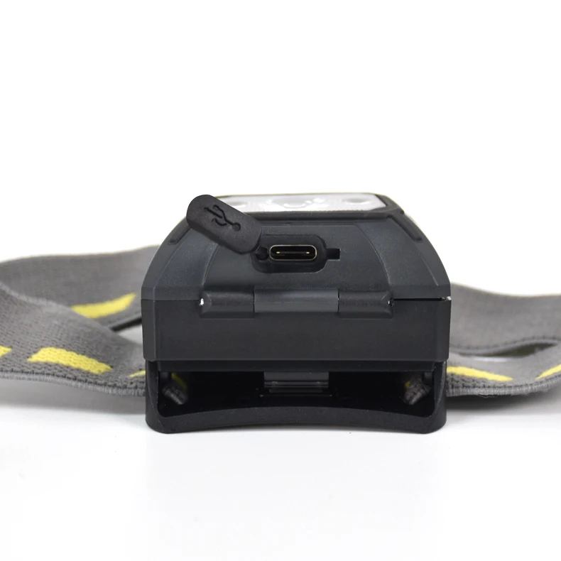 Dual Power Rechargeable Headlamp for Outdoor, Fishing, Camping and Climbing with White Red Green Light