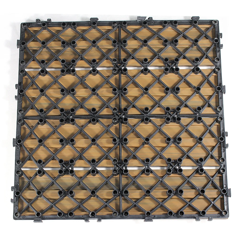 High quality interlocking outdoor deck tiles wpc terrace decking board