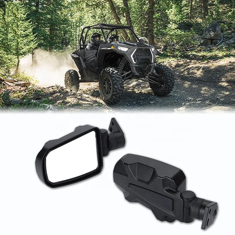 RZR Accessories 1.75-2 Inch Roll Bar Adjustable ATV Side Mirror for Polaris RZR UTV Side Mirrors
