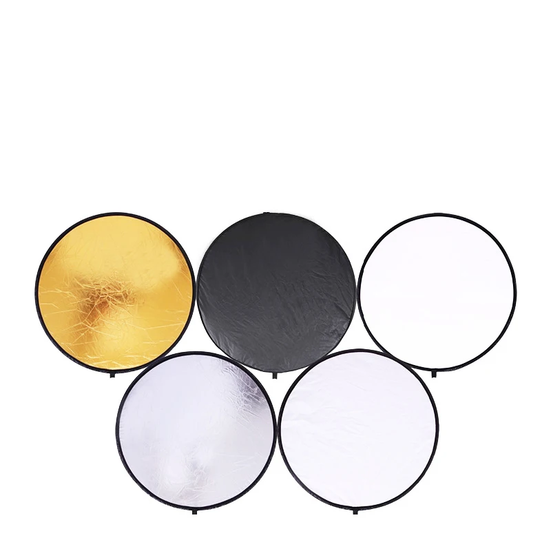 
60cm/80cm/110cm 5 in 1 reflector photography kit flat camera product flag panel photo light reflector for photography 
