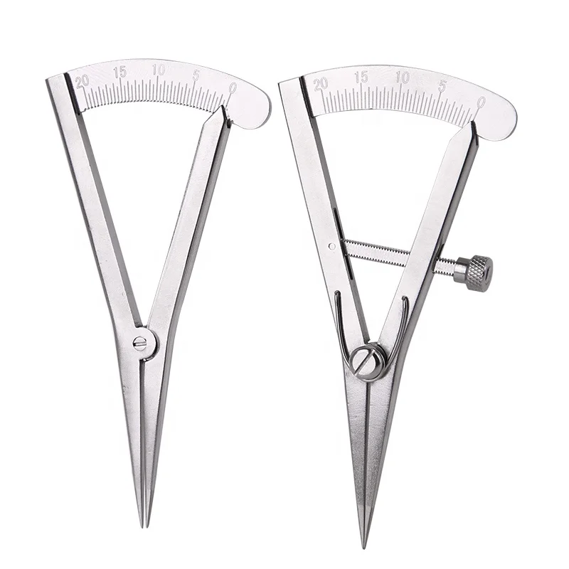 DIY mini spacing gauge manual measurement leather scale stainless steel spacing gauge Wing Divider