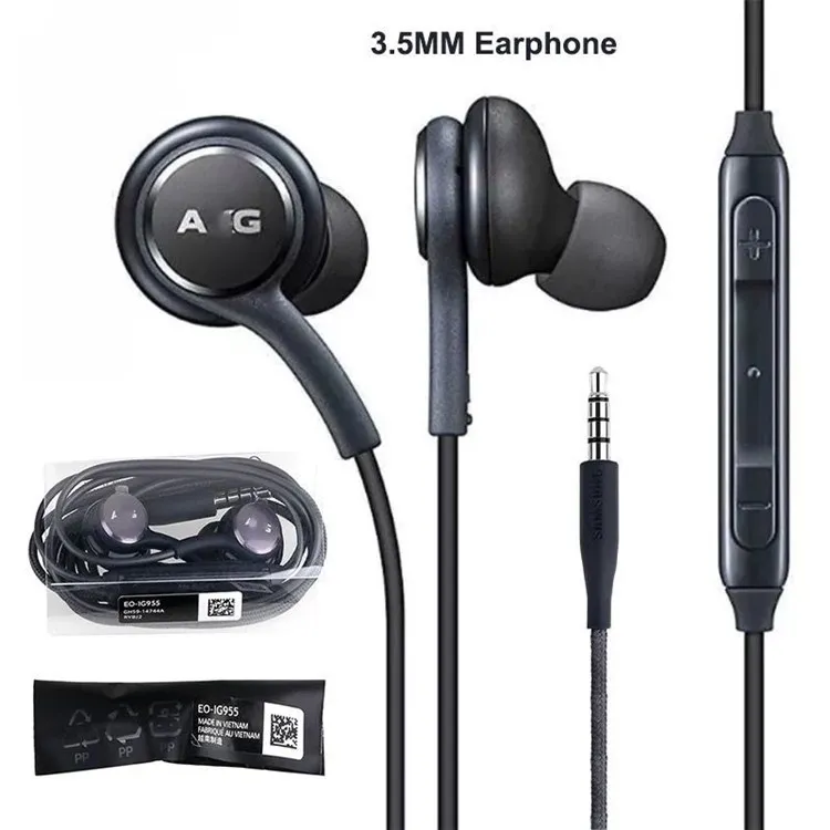 high quality Stereo S8 s9 cell phone AKG Headphone IG955 Earphone hands free For Samsung Galaxy S10 S9 S8 In-Ear Headset