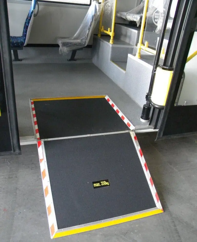 aluminum car loading flip manual wheelchair ramp