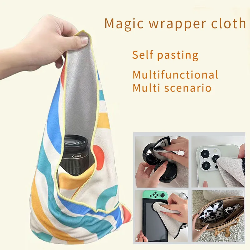 Anti-scratch Dust Proof Self-Adhesive Cloth Wrapper Back Screen Protector Iphone Camera Lens Protector Magic Wrapper Cloth