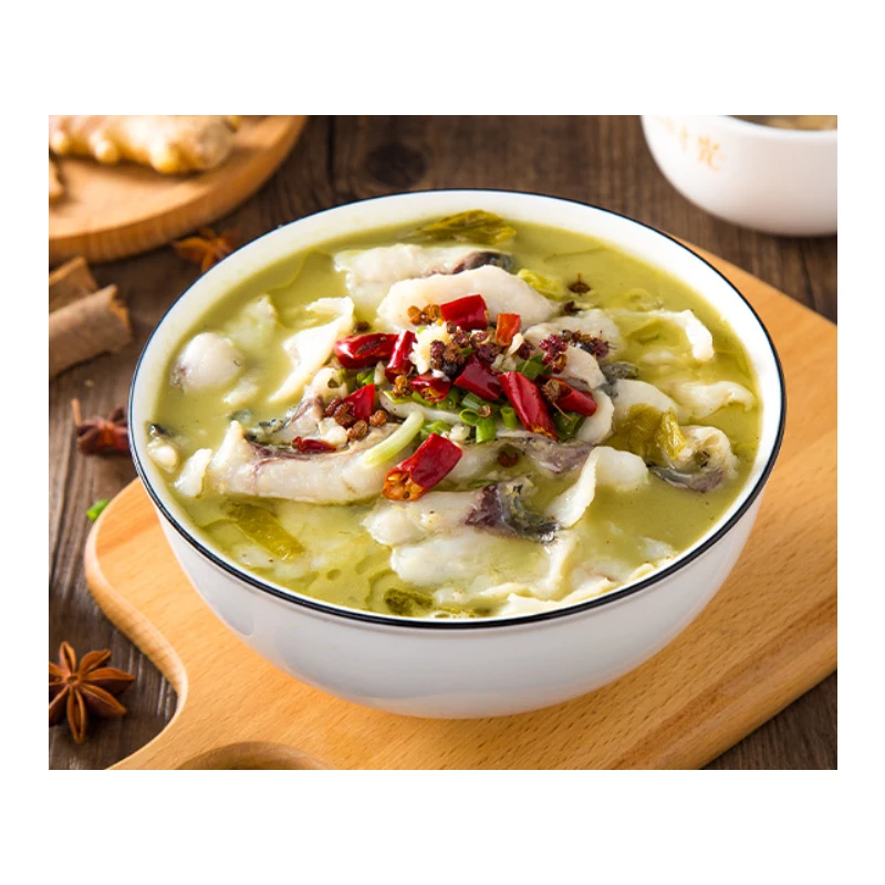 hot pot china food manufactures kitchen Schezwan (Sichuan) Seasoning for Fish With Pickled Mustard Greens