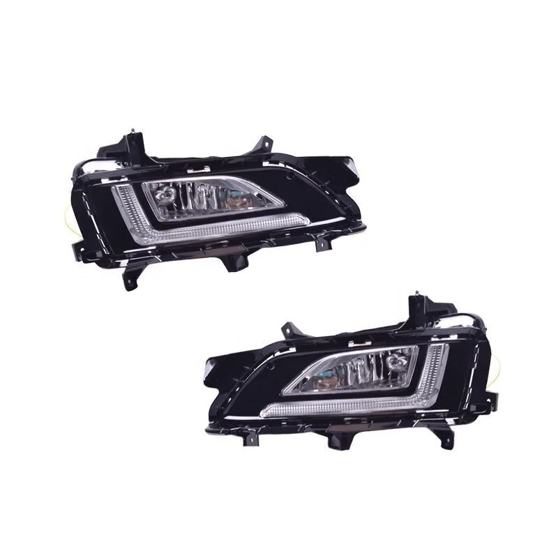 For Hyundai Tucson 2019 Fog Lamp Cover Auto parts DRL Accessories 12V LED Daytime Running Light Daylight front head headlight