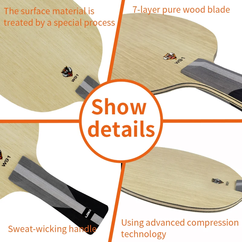 Профессиональное лезвие для пинг-понга LOKI W91 7