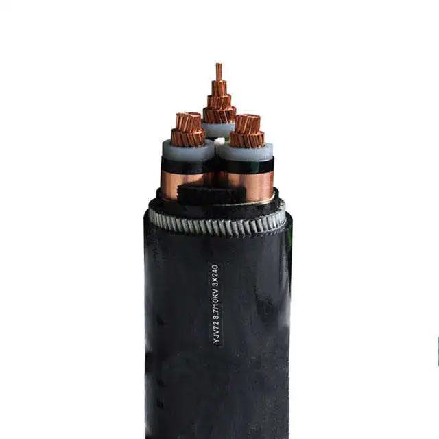 11kv 15kV 33kV 3x150MM2 3x240MM2 XLPE insulated and PVC sheathed Armored Power Cable