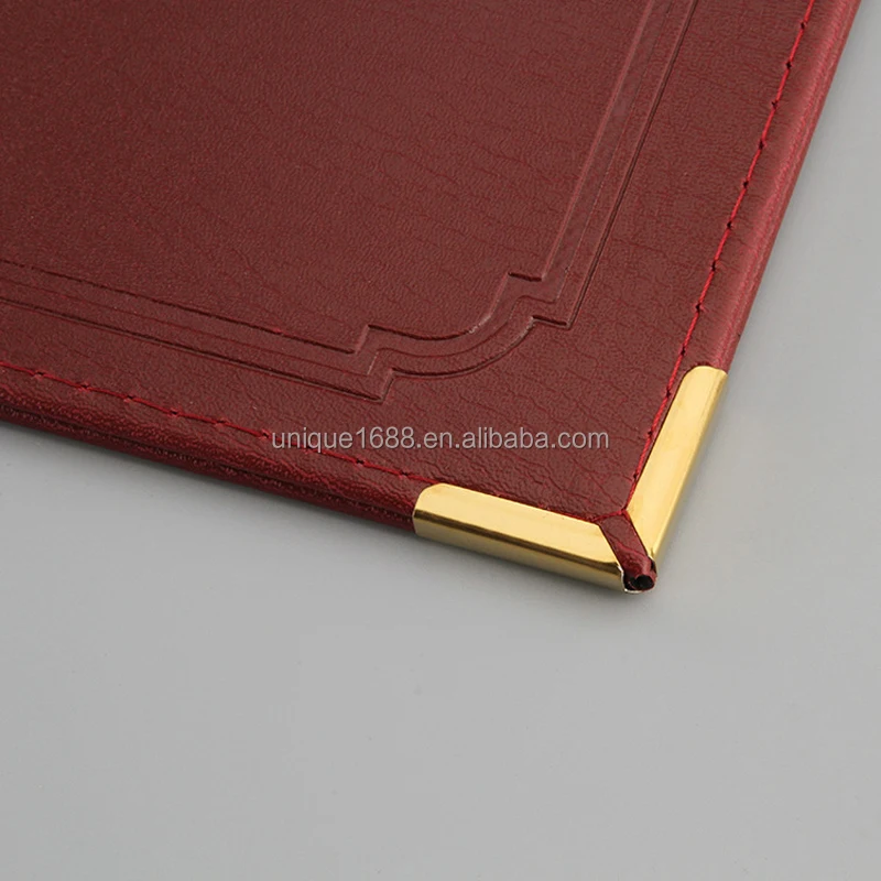 Custom Hotel Leather Products Receipt Holder Leather Restaurant Check Holder