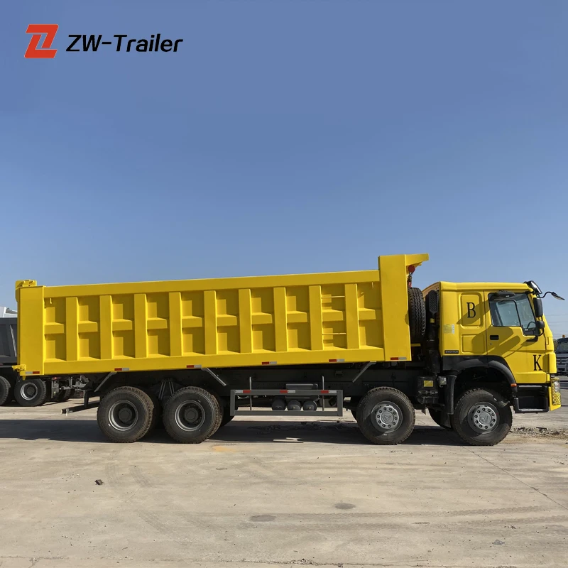  Китайский сверхмощный 8x4 Новый Желтый самосвал Howo