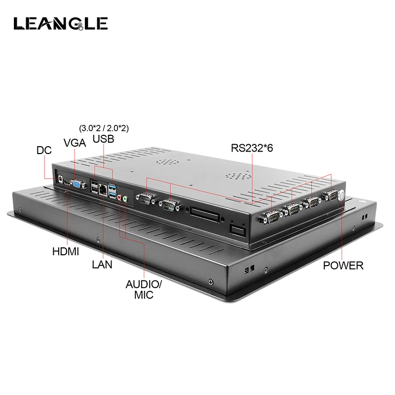 8/10.1/10.4/12.1/15/15.6/17/19/21.5 inch IP65 Capacitive Touch Panel PC VESA Mount Panel All-in-one Computer