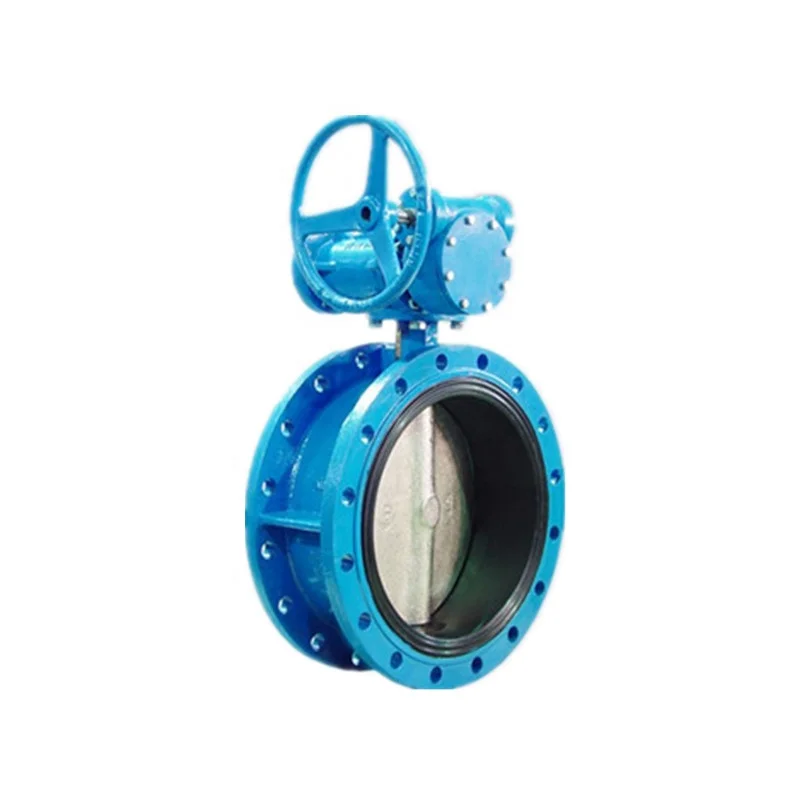 PN10/16 Factory Direct Sale Cast Iron EPDM Flange Type cast Manual turbine iron butterfly valve