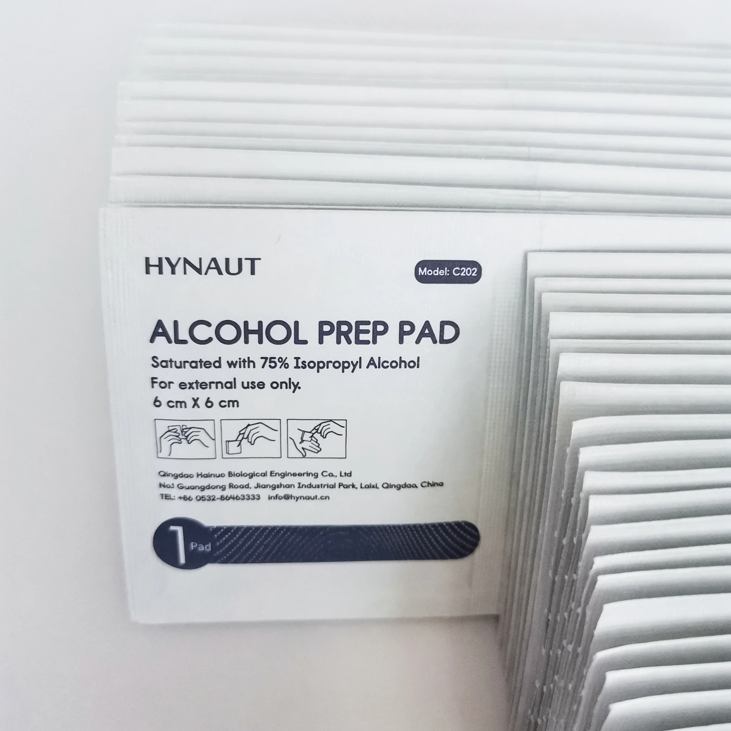 Isopropyl alcohol wipes disposable Alcohol prep pads alcohol swabs with CE ISO13485