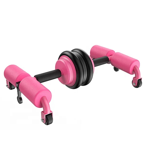 ZT Fitness AB Roller Yoga Push Up Bars Exercise Abdominal Massage Roller Sit Up Bar Set