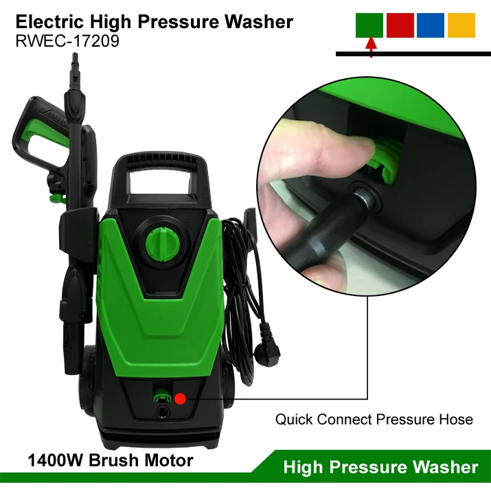 1400W Electric Power High Pressure Cleaner Machine Cold Water Jet Pump Portable Pressure Washing Guns Mini Pressure Car Washer