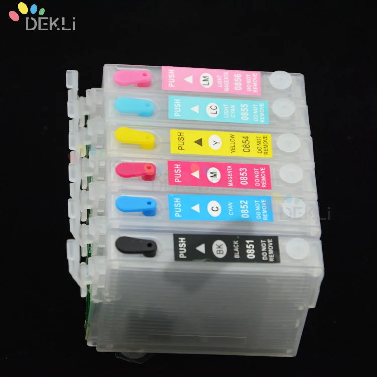 T0801 T0802 T0803 T0804 T0805 T0806  Refillable ink cartridge for Epson T0801-T0806 ciss kit Cartridge with Auto Reset chip
