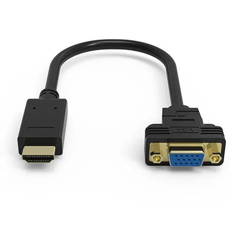 HDTV To VGA Splitter Adaptador Male to Female Audio Adapter Hdmi To Vga Convert Cable For TV