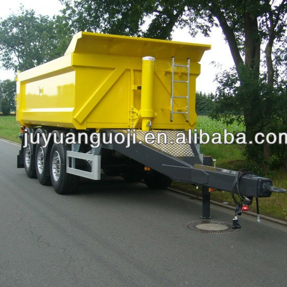 High quality tipper/dump trailer with draw bar farm tractor full trailer