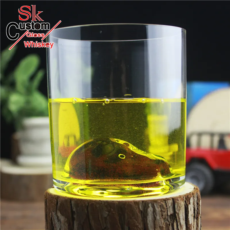 
Wild boar Jungle Animal Transparent Crystal Glass Cup Creative Hand-drawing Process Animal Shapes Scotch Whisky Glass 