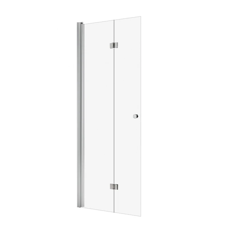 Millen double sliding shower door frosted glass bathroom door sliding glass door lock brass hinge 680*1900