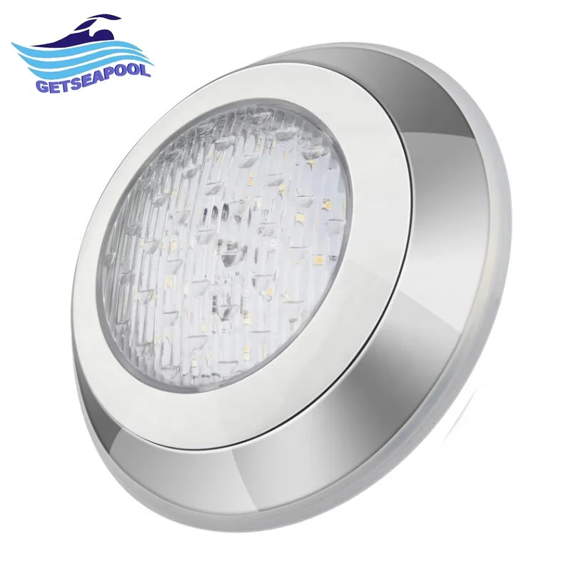 Ip68 12v Stainless Steel Wall-mounted Pool Lights 18w RGB Underwater Led Waterproof Swimming Pool Lamp