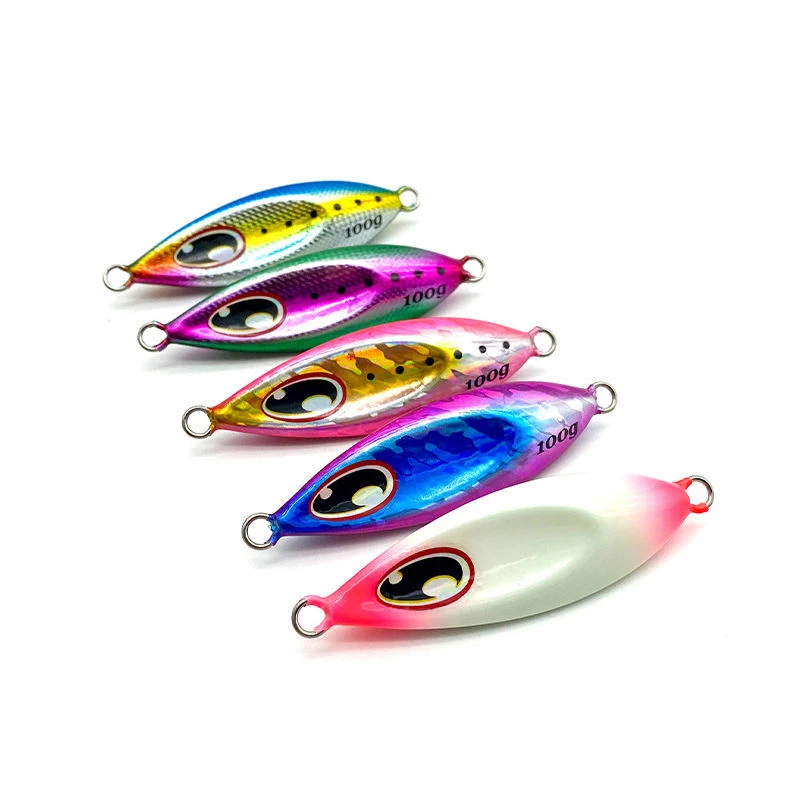 40g 60g 80g 100g 120g 150g Slow Jigging Fishing Lure Metal Jig Casting Luminous Artificial Bait Sea Fishing
